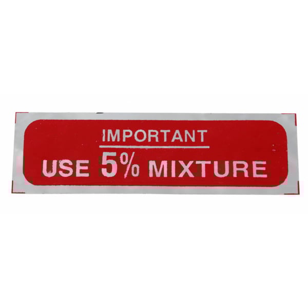 Aufkleber mit Motiv Use 5% Mixture für Vespa 125 V30-33/VM/VU/VNA/150 VL/VB1/160 GS/180 SS