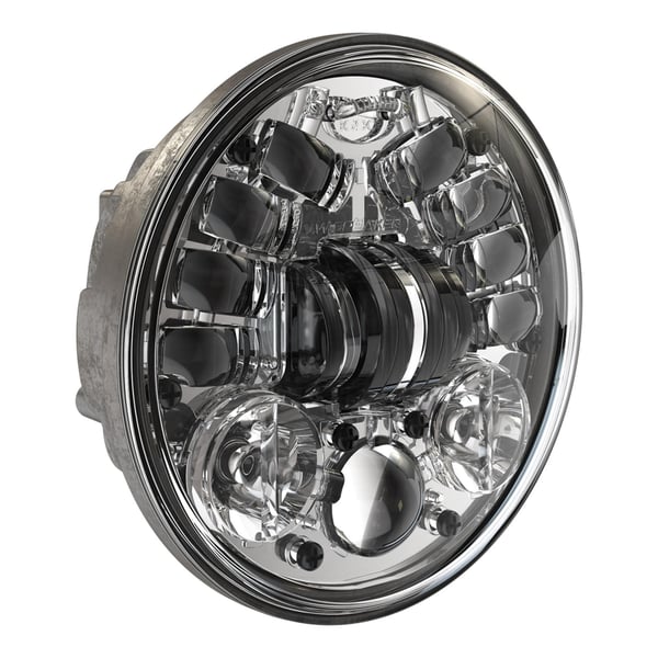 Scheinwerfer J.W. SPEAKER LED 8690 Adaptive 2 rund Ø 143 mm für Vespa 125 GTR/TS/150 SprintV/180-200 Rally/PX80-200/PE/Lusso/'98/MY/T5