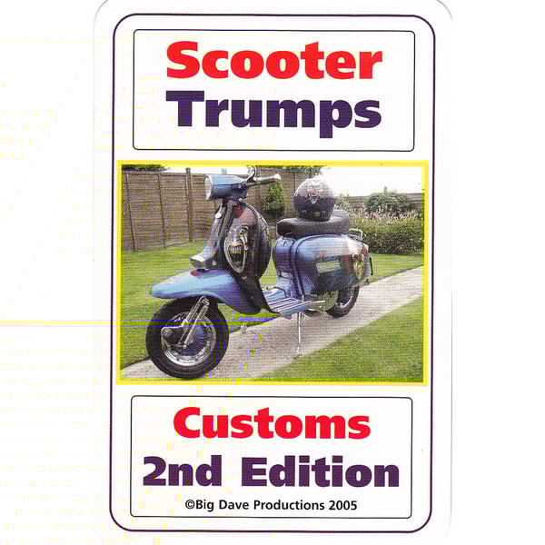 Kartenspiel SCOOTER TRUMPS 'Customs 2nd Edition' 