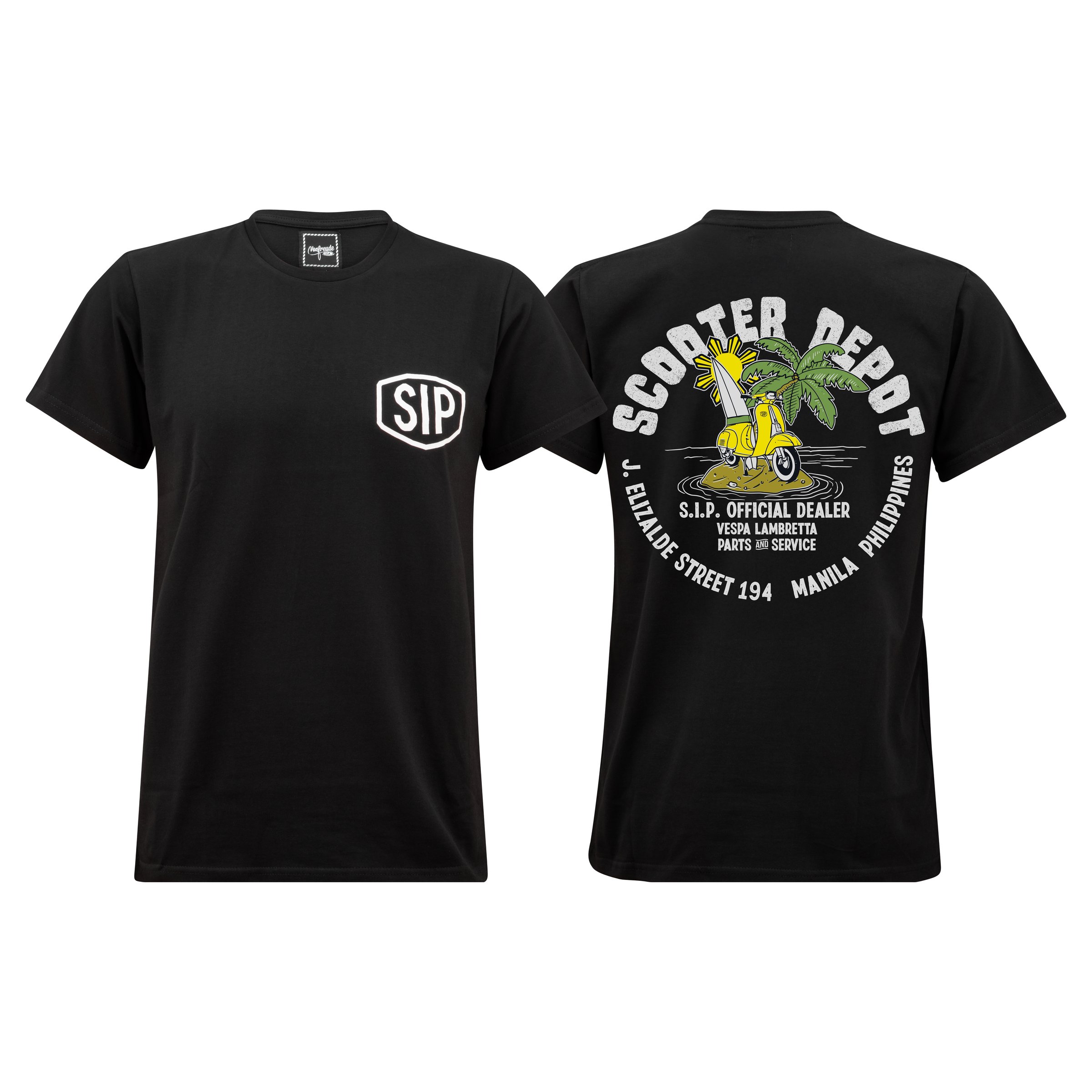 T-Shirt SIP Destination Scooter Depot / Philippines Größe: M für Männer