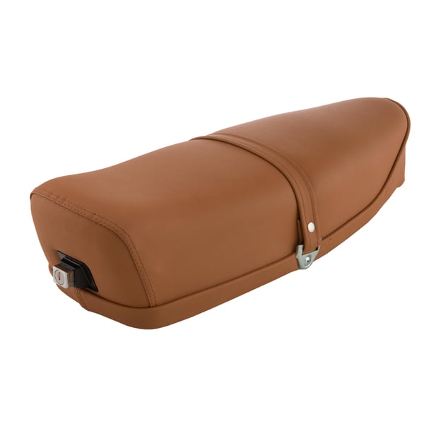 Sitzbank NISA braun, signalbraun RAL 8002 für Vespa 125 ET3