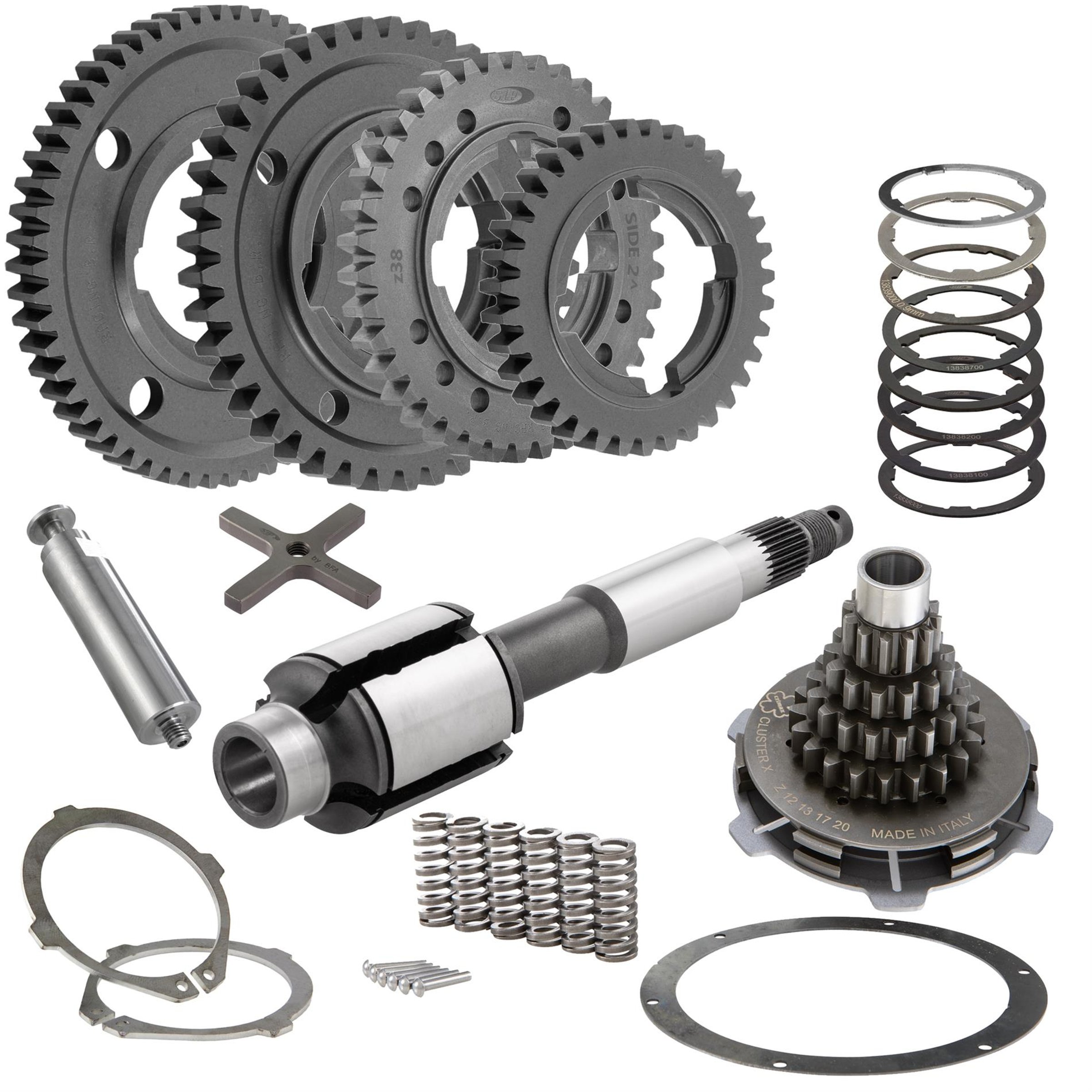 Getriebekit Z 57-42-38-35 SERIE PRO 'PX Lusso' Road für Vespa 125 GT 2°/GTR/Super 2°/TS/150 GL 2°/Sprint 2°/V/Super 2°/Rally/PX80-200/PE/Lusso/T5/Cosa