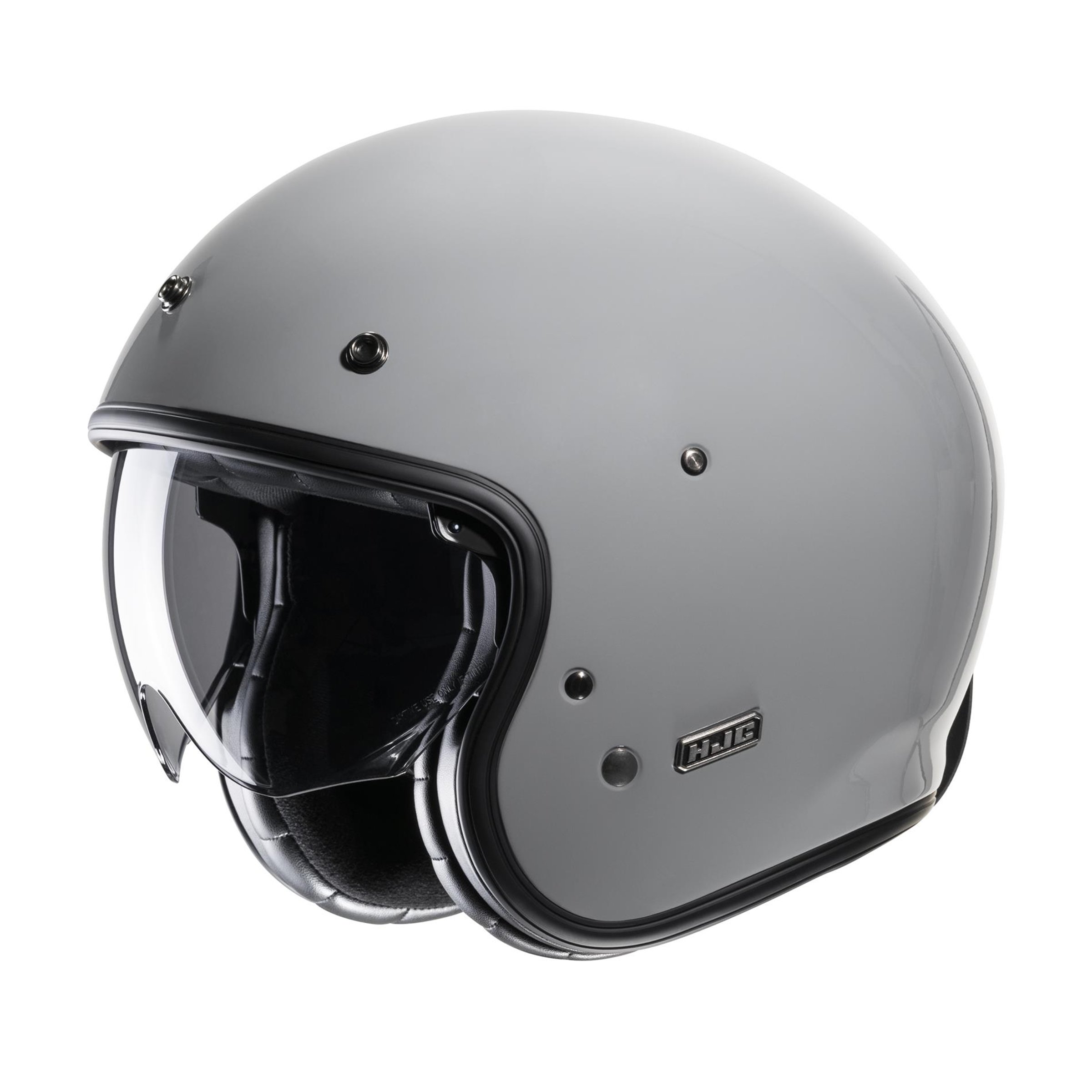 Helm HJC V31 Solid, grau glänzend, Gr. XL, 60-61 cm Jethelm