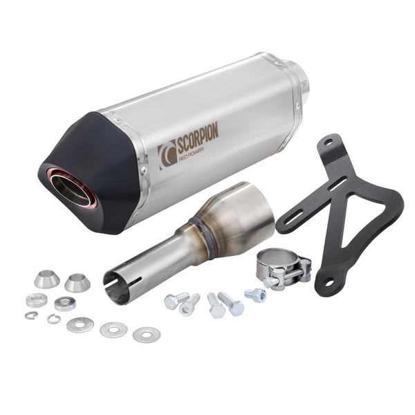 Rennauspuff SCORPION 'Red Power' für Vespa GTS/GTS Super/GTV 300ccm HPE (`20-)