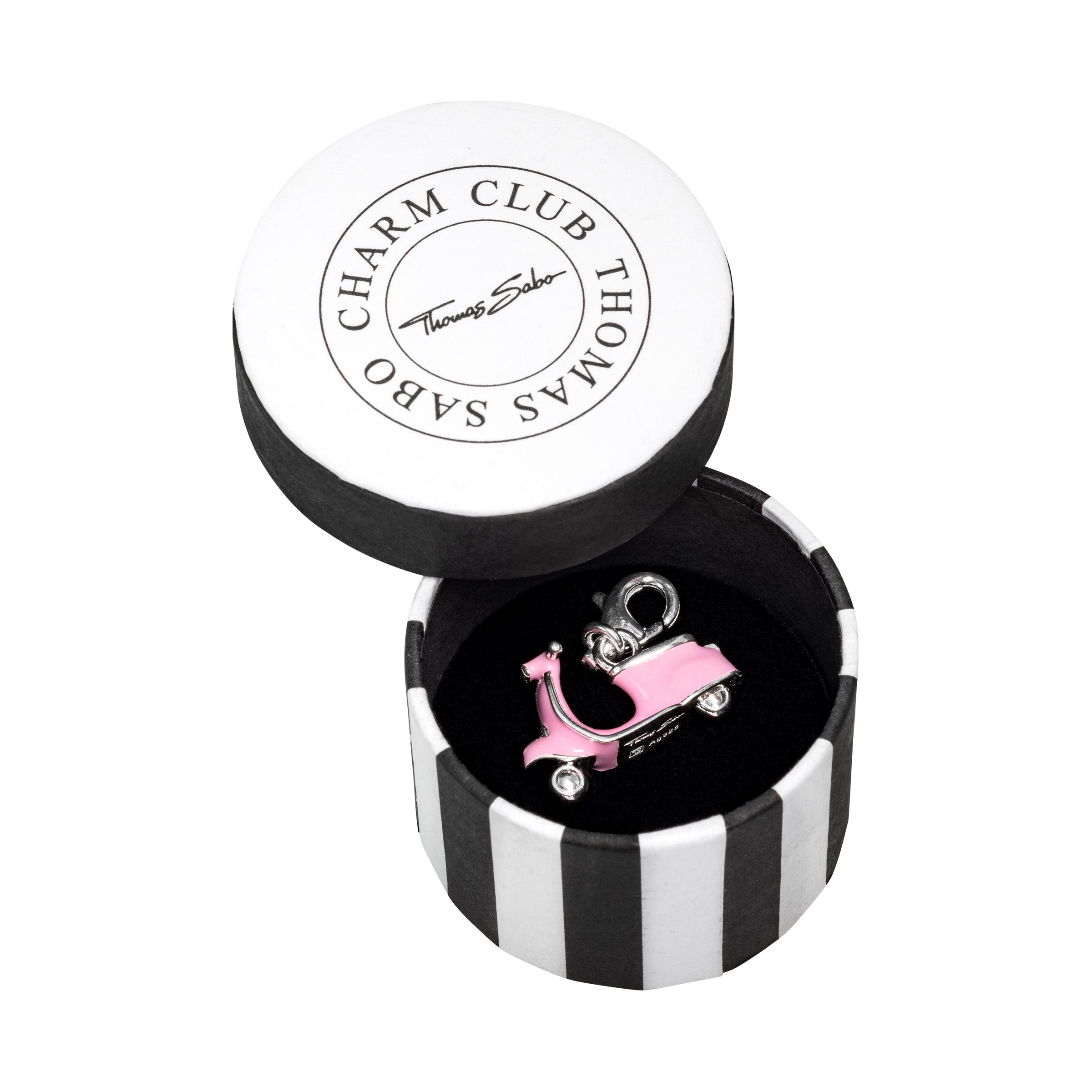 Anhänger THOMAS SABO Charm Club Charm Roller mit Motiv Vespa Motorroller rosa 