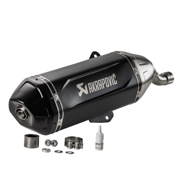 Rennauspuff AKRAPOVIC SLIP-ON S-VE125SO4-HWSSBL für Vespa GTS/GTS Super/GTS Super Sport/GTS Supertech 125ccm (`24-) Euro5+
