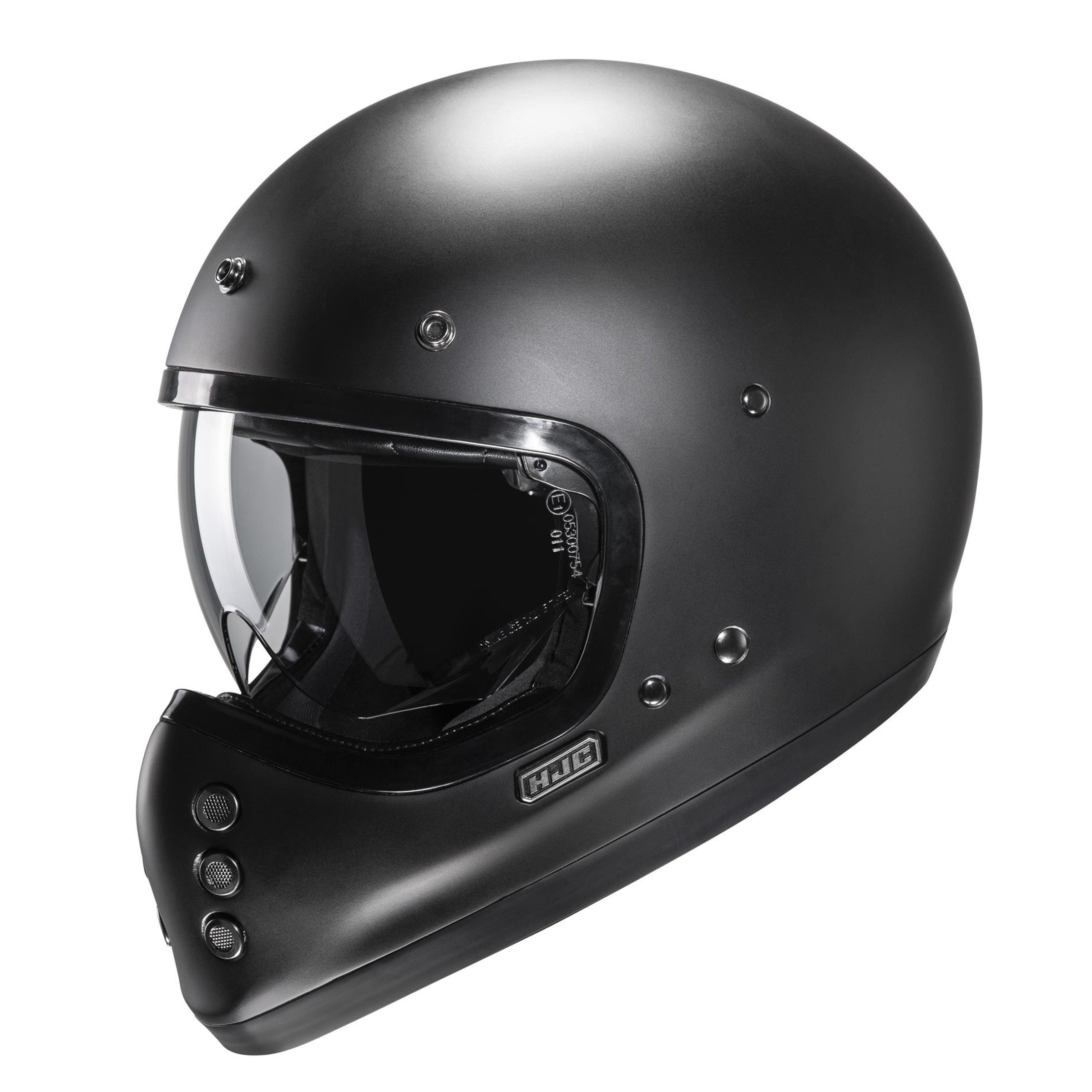Helm HJC V60 emI Mat NoIr, schwarz matt, Gr. XL, 60-61 cm Crosshelm