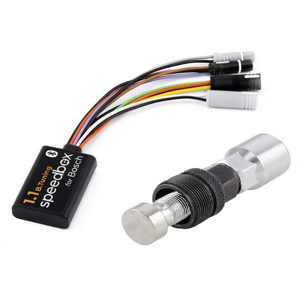 Tuningmodul Set E-Bike SPEEDBOX 1.1 B.TUNING `22 (Gen4 Smart System) mit Kurbelabzieher für E-Bikes/Pedelecs mit Motor BOSCH Performance Line CX, Gen4 Smart System (BES3)