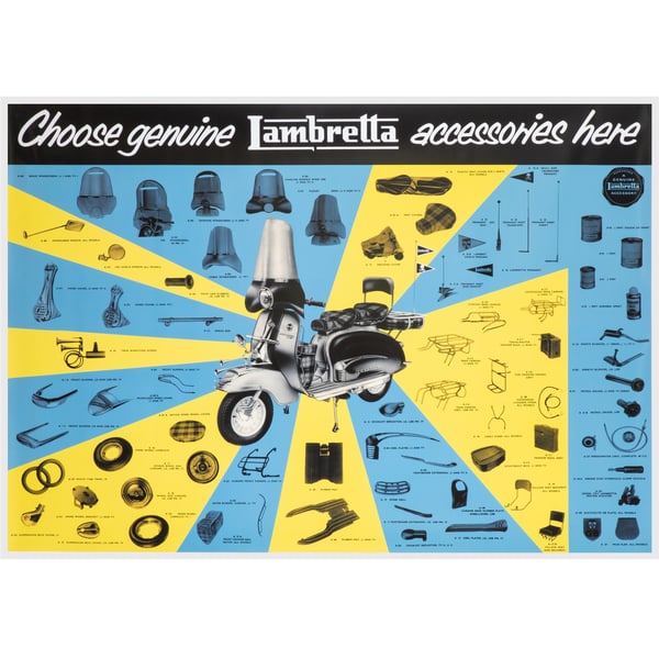 Poster mit Motiv Lambretta Accessories Series 2 