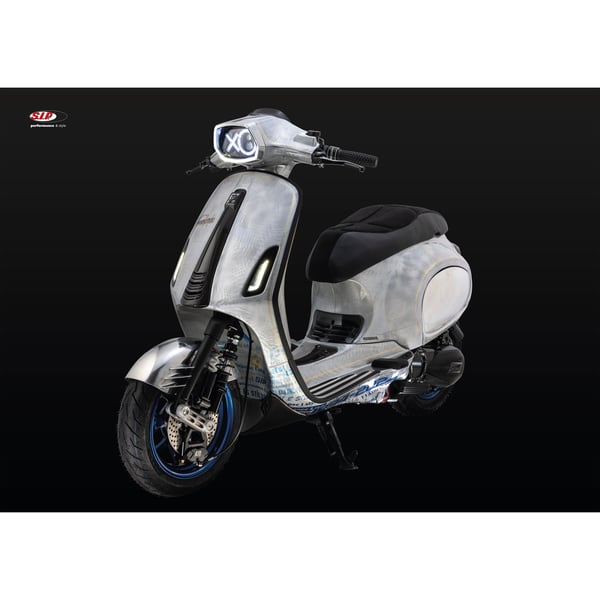 Poster SIP mit Motiv 'Vespa TRIBUTE ' Motorroller MODERN VESPA 