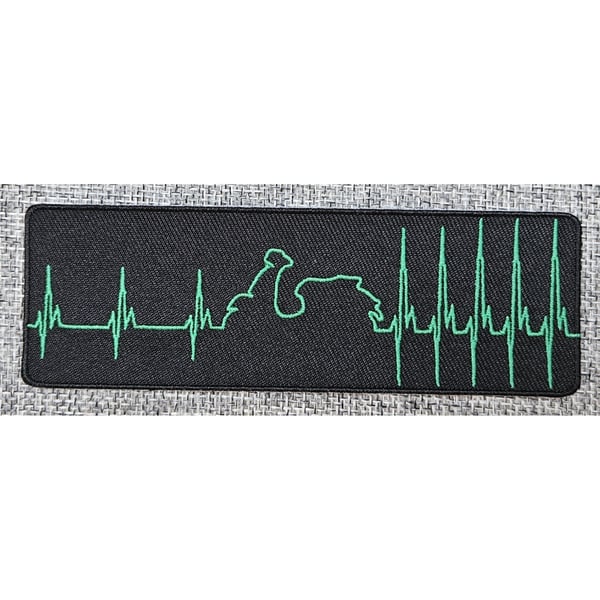 Aufnäher mit Motiv Vespa GTS 'Hearbeat' Motorroller 