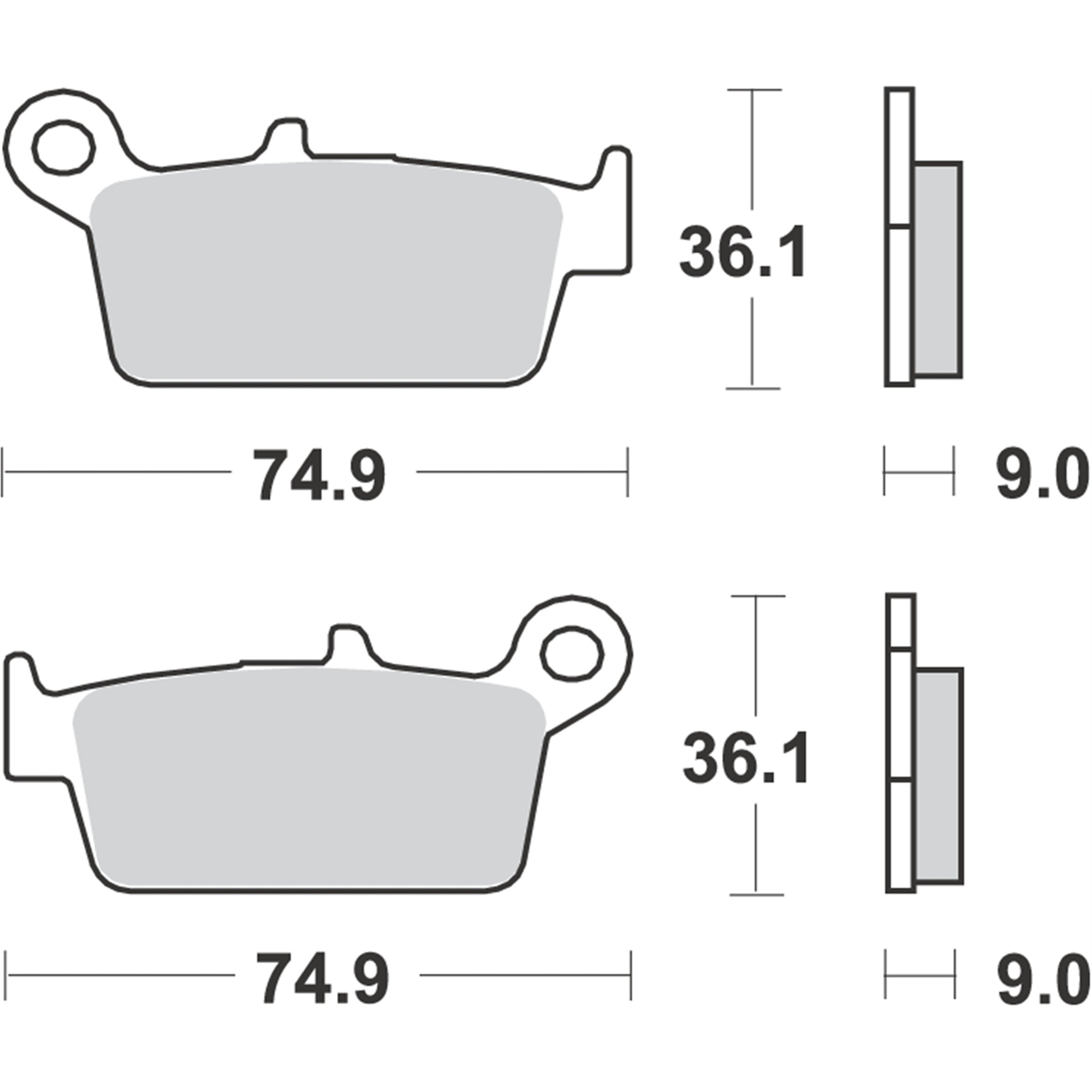Bremsbeläge RMS S22 