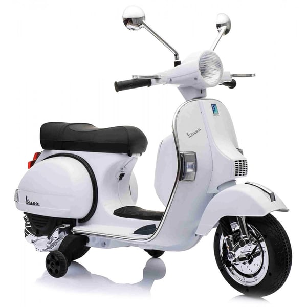 Kinderroller Vespa PX elektrisch 12V weiß 