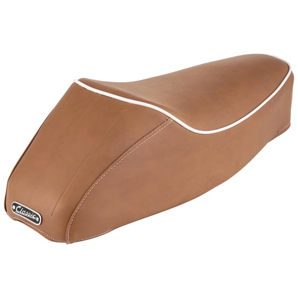 Monositzbank SIP braun Retro, beigebraun RAL 8024 für Vespa 50-125/PV/ET3