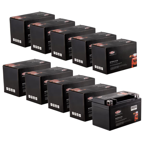 Batterie Sparpack SIP 12V/7Ah, Typ:  YTX7A-BS passt für viele Scooter/Maxiscooter 50-150ccm 2T/4T AC/LC
