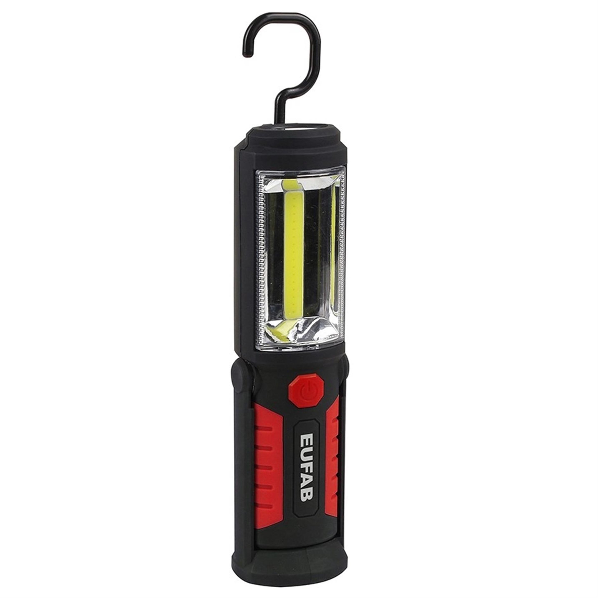 Arbeitslampe COB/LED Mini schwarz/rot 