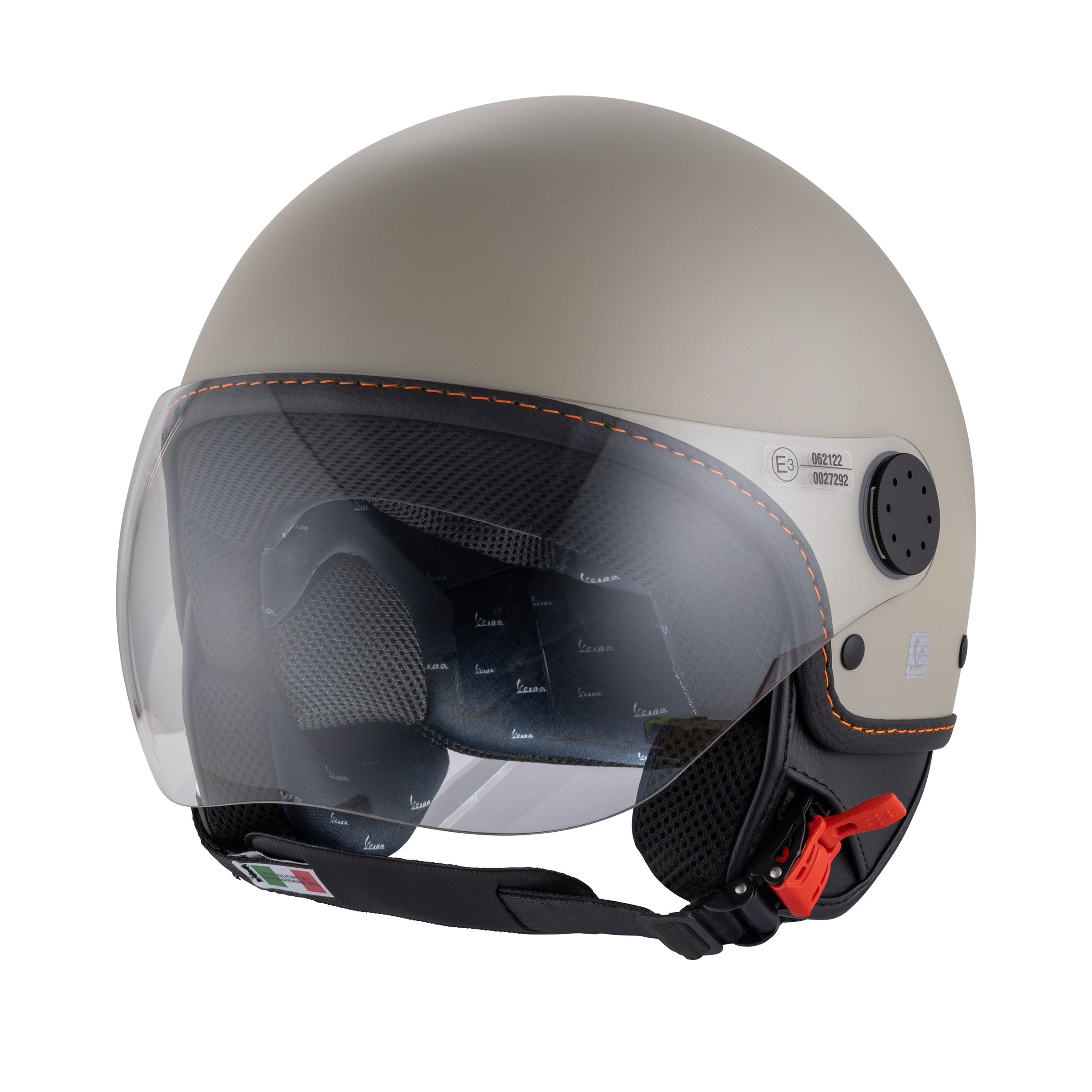 Helm PIAGGIO Vespa Demi Jet Langhe, beige,Q03, Gr. S, 55-56cm Jethelm