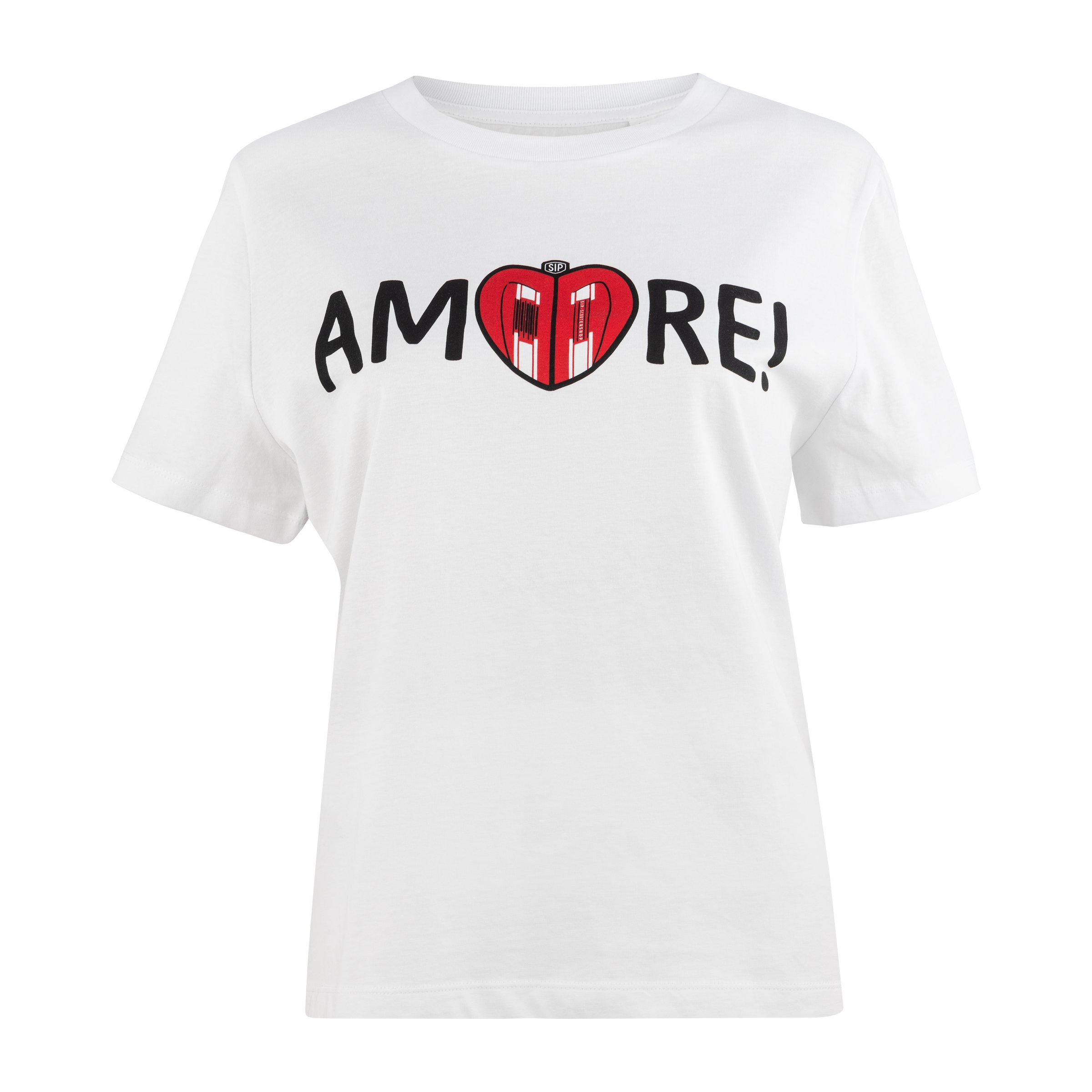 T-Shirt SIP AMORE mit Herz aus 'Vespa' Seitenhauben Größe: M für Frauen