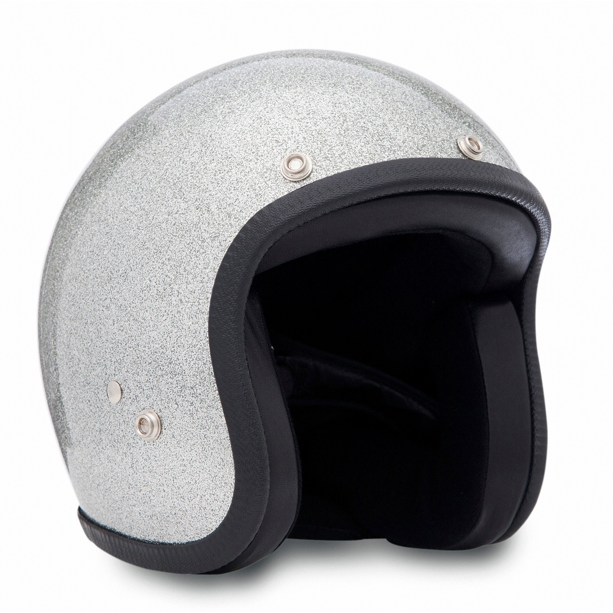 Helm 70'S METAL FLAKES, silber, Gr. S, 55-56 Jethelm