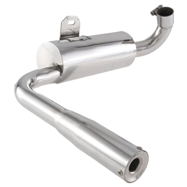 Rennauspuff SIP 'Vintage' Replika, Edelstahl unlackiert, Farbe (ESD): chrom für Vespa 160 GS/180 SS