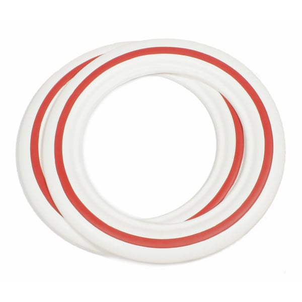 Weißwandringe 10' weiß/rot 