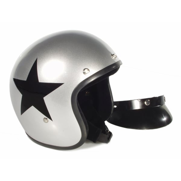 Helm BANDIT Jet Star mit schwarzem Stern, Gr. XL Jethelm