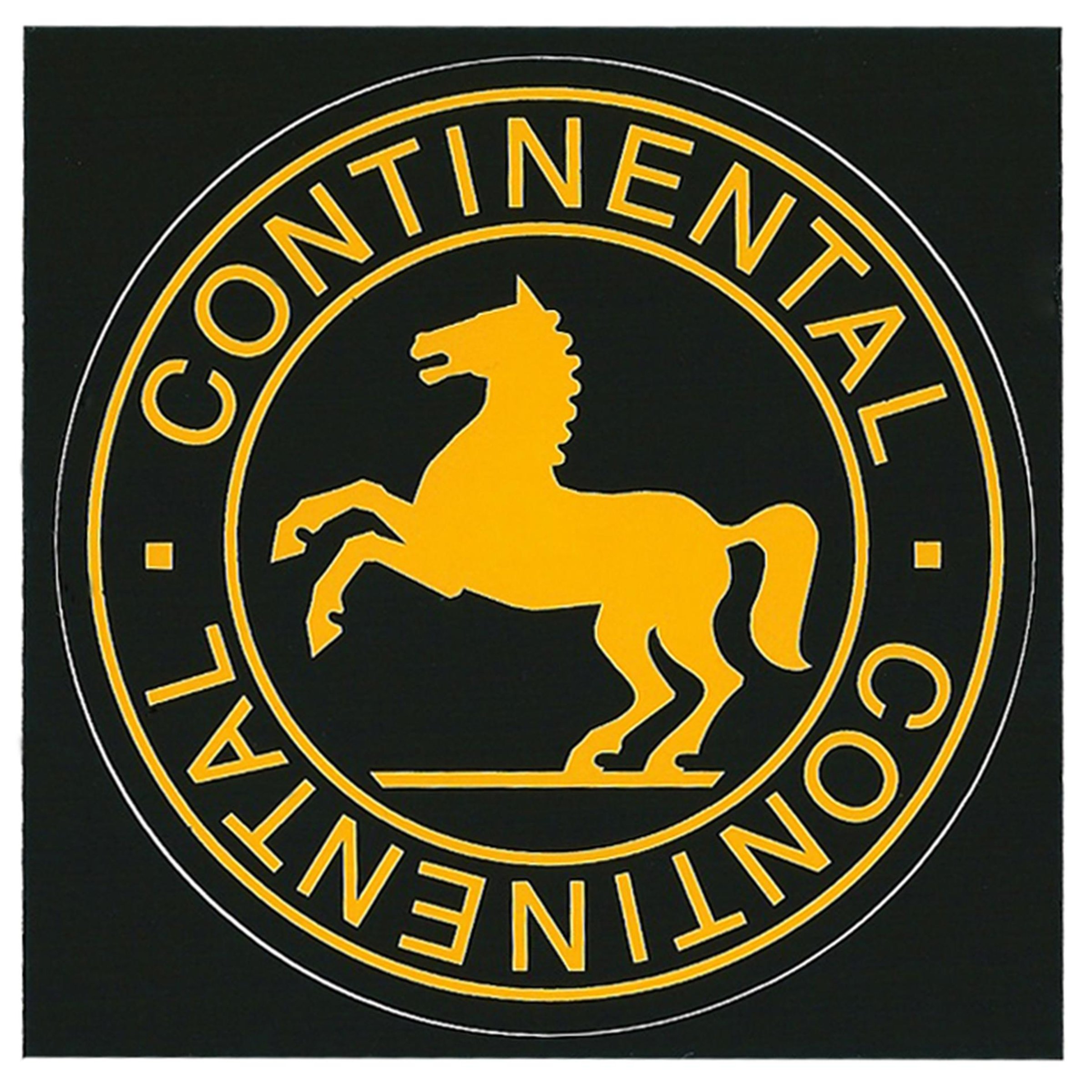 Aufkleber CONTINENTAL Logo, Pferd 