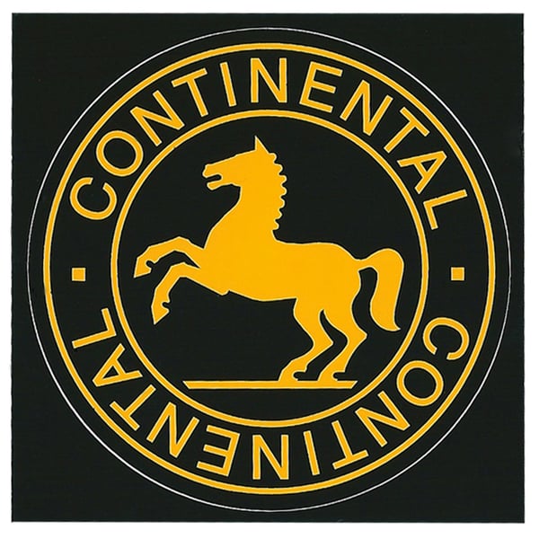 Aufkleber CONTINENTAL Logo, Pferd 