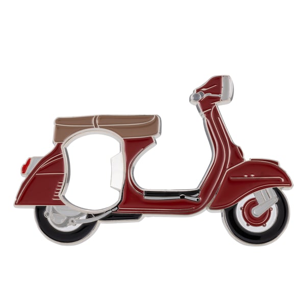Flaschenöffner mit Motiv Vespa Motorroller rot 