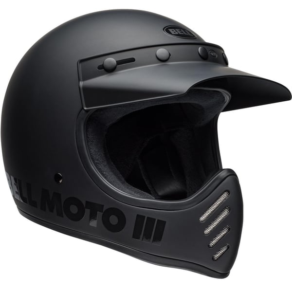 Helm BELL MOTO 3 Classic, schwarz matt, Gr. XL, 61-62cm Crosshelm