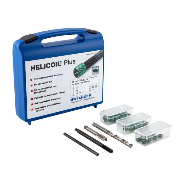 Gewindereparatursatz M7x7/10,5/14 mm, BÖLLHOFF HELICOIL® Plus Kit 