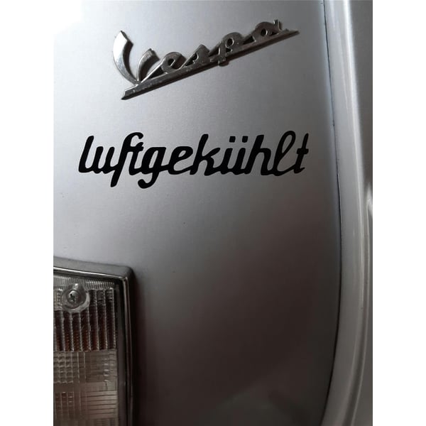 Aufkleber mit Motiv 'luftgekühlt' 