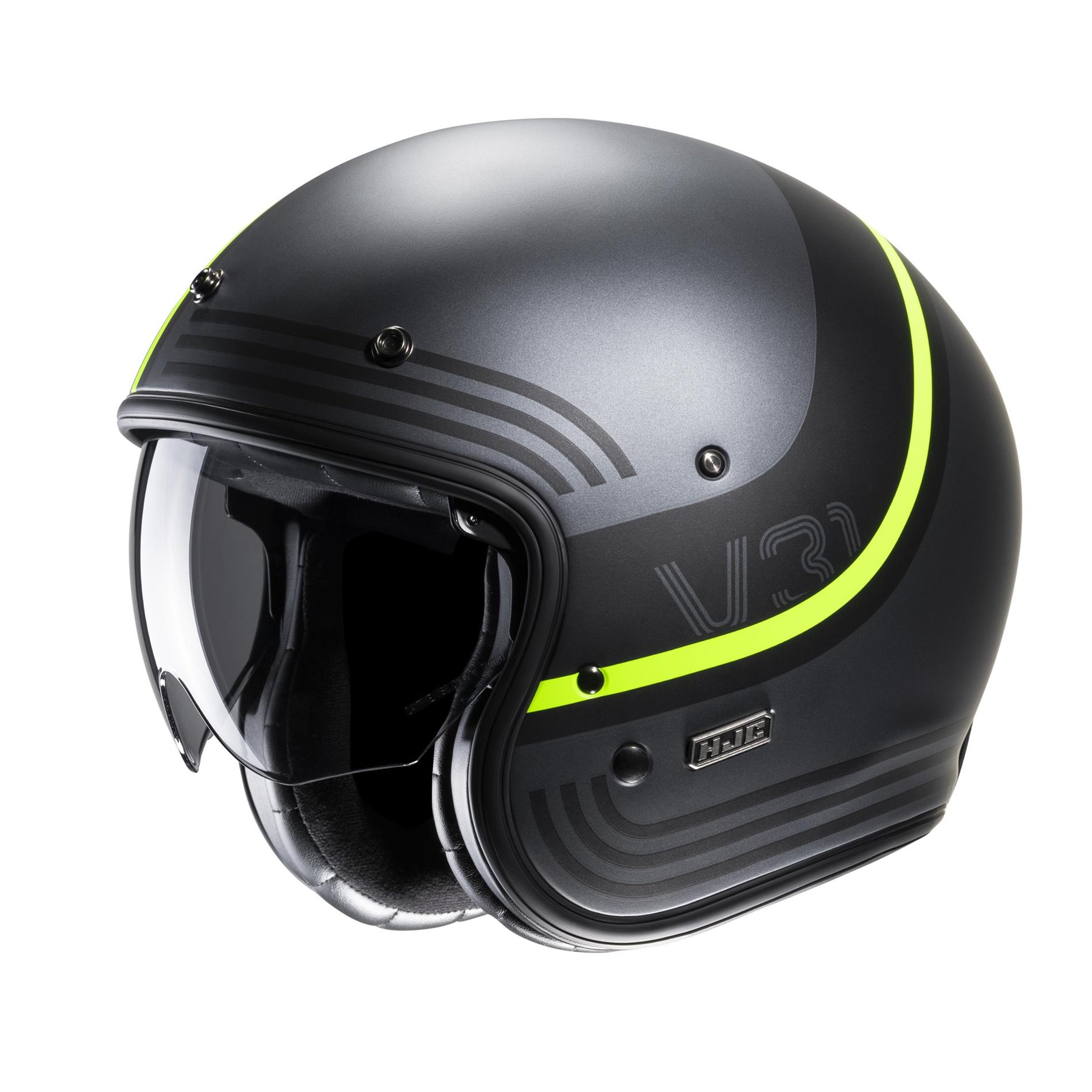 Helm HJC V31 BYRON MC3HSF, dunkel grau matt, Gr. XS, 54-55 cm Jethelm