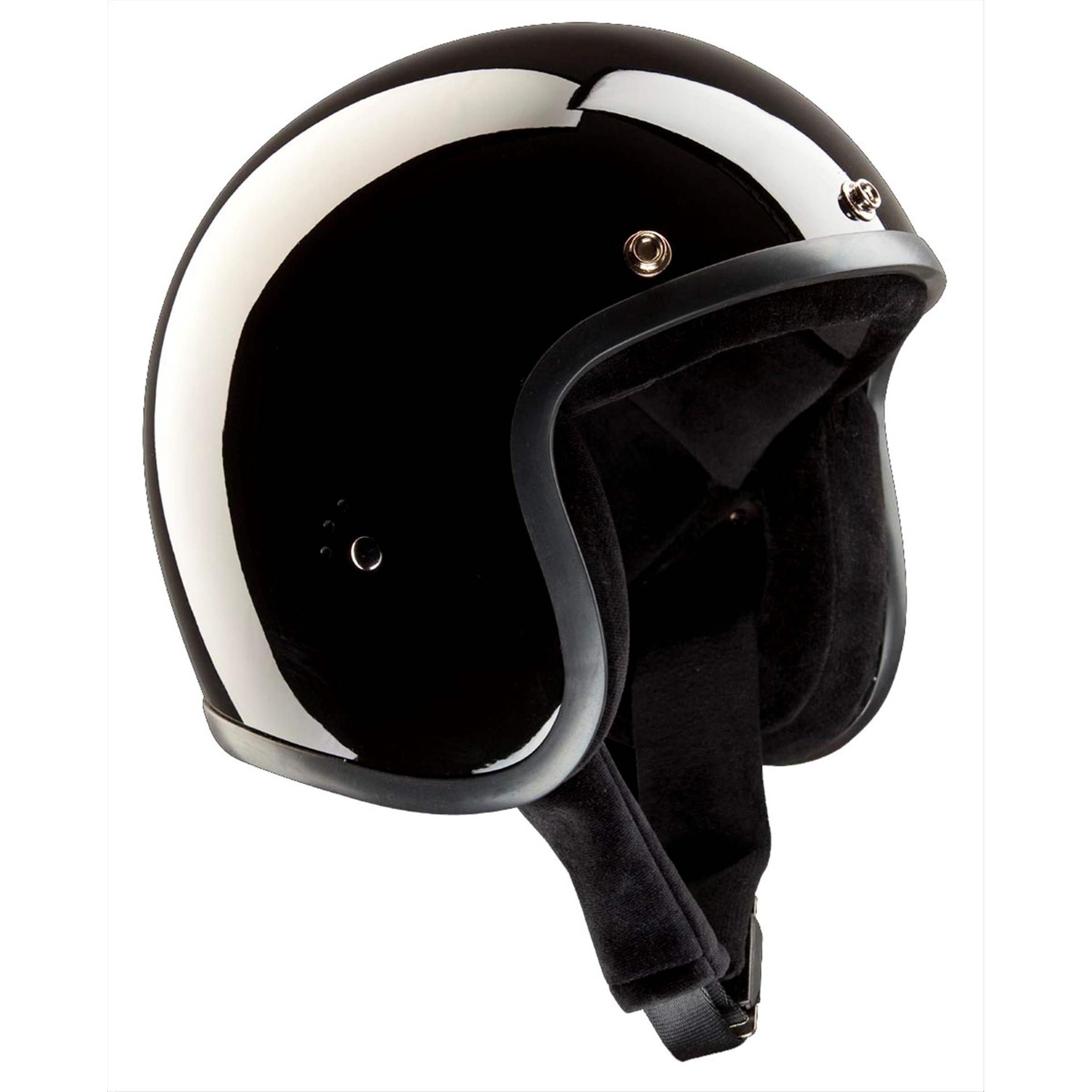 Helm BANDIT Classic Jet, schwarz-glänzend, Gr. XL, 61-62 cm Jethelm