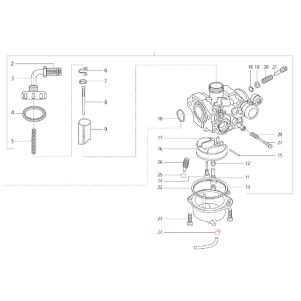 Schlauchklemme LML, C-2771420/19 - SF212-0142/27 für LML Star 125-200 4T/ Star Deluxe 125/II/4T Automatica/CVT