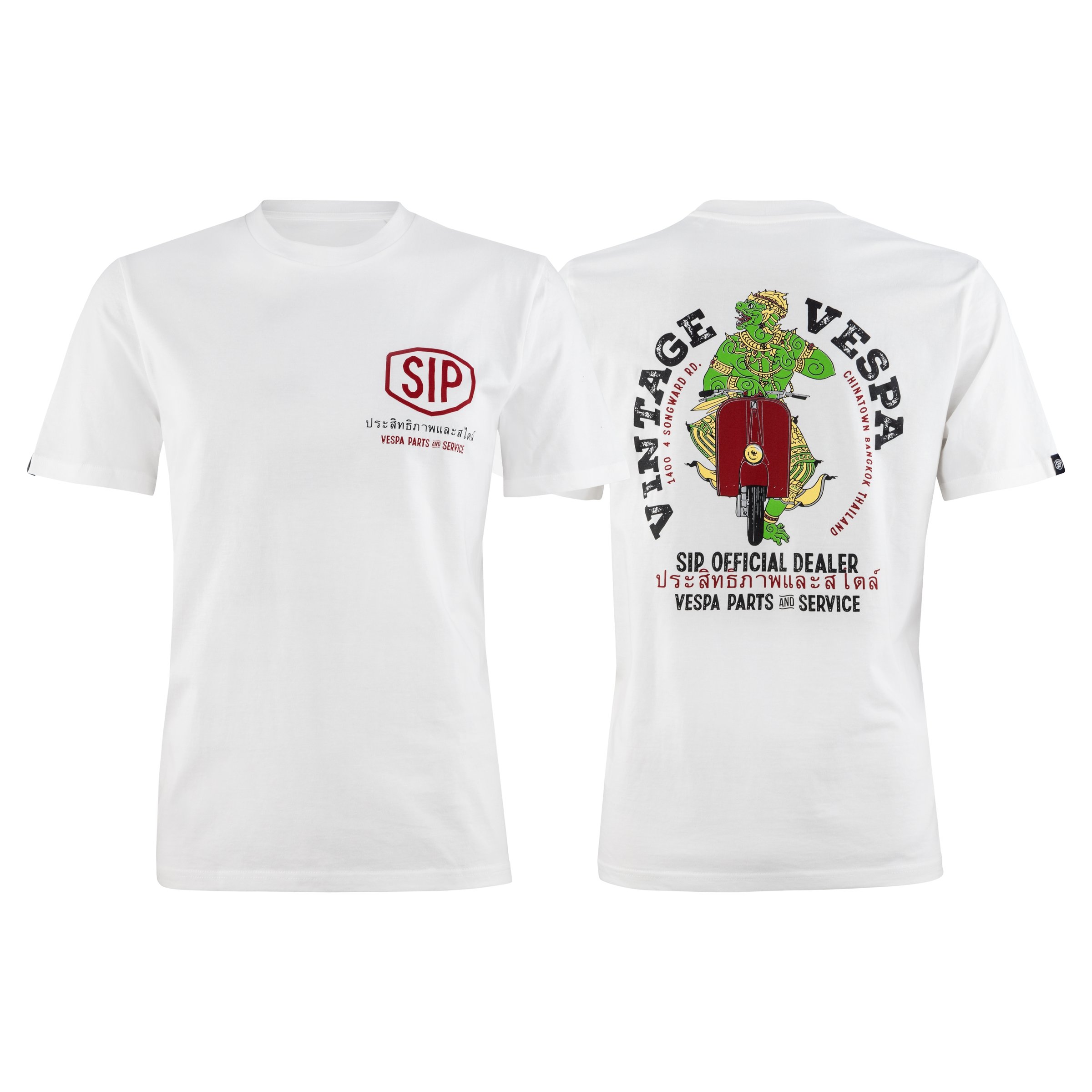 T-Shirt Destination Vespa Vintage BKK Größe: L für Männer