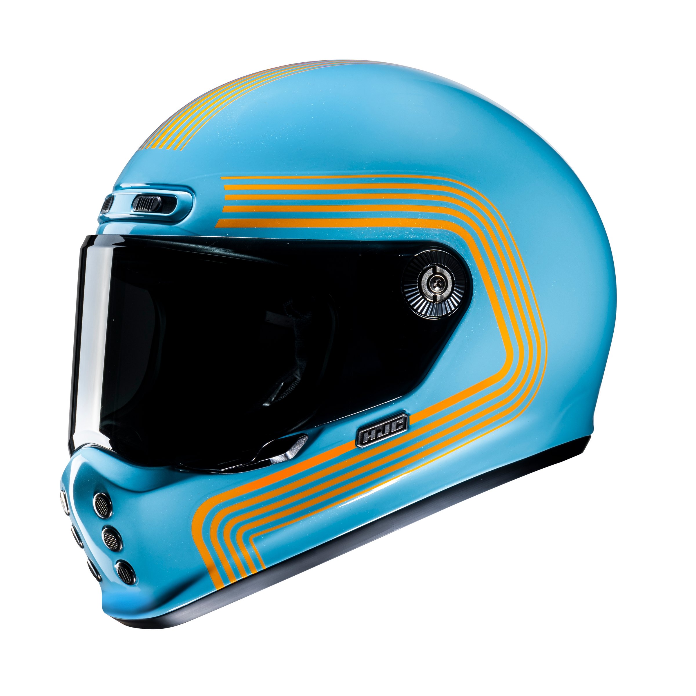 Helm HJC V10, blau, Gr. M, 57-58 cm Integralhelm