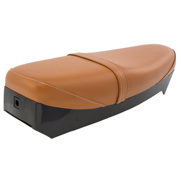 Sitzbank DIEFFE braun, orangebraun RAL 8023 für Vespa PK50-125/XL N/FL/HP/N/XL2/Plurimatic/Automatica