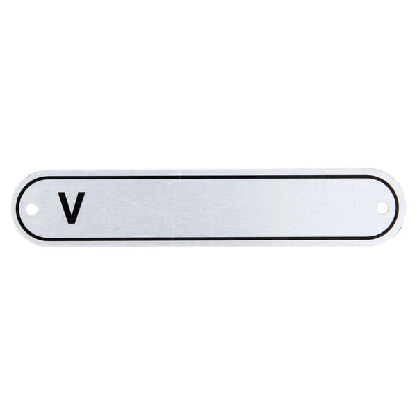 Typenschild Fahrgestellnummer V-... für Vespa alle dt. Modelle '58-'72