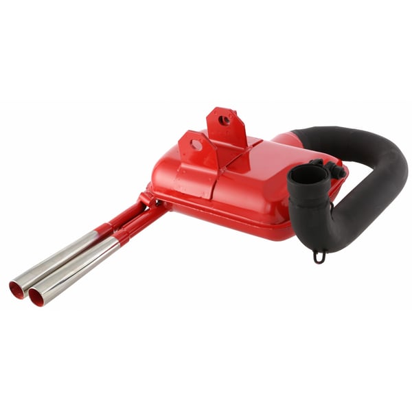 Rennauspuff SIP ROAD 2.0 Sport Optik 87565, Stahl rot, Farbe (ESD): chrom für Vespa 125 VNA-TS/150 VBA-T4/PX80-150/PE/Lusso