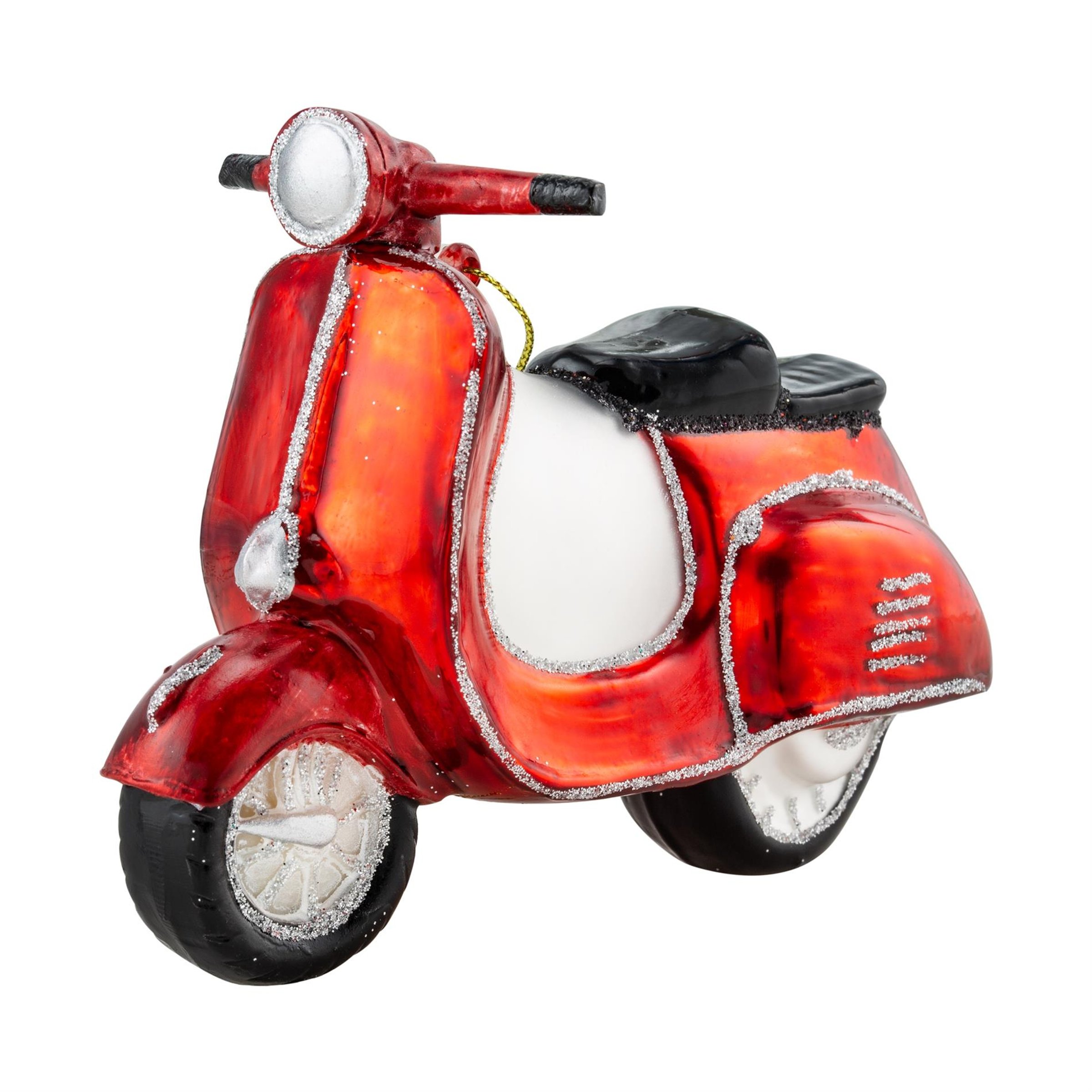 Christbaumschmuck VONDELS mit Motiv 'Roller' hellrot 