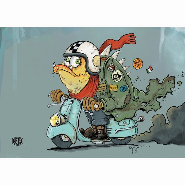 Postkarte SIP mit Motiv mit 'PATINAMONSTER' 