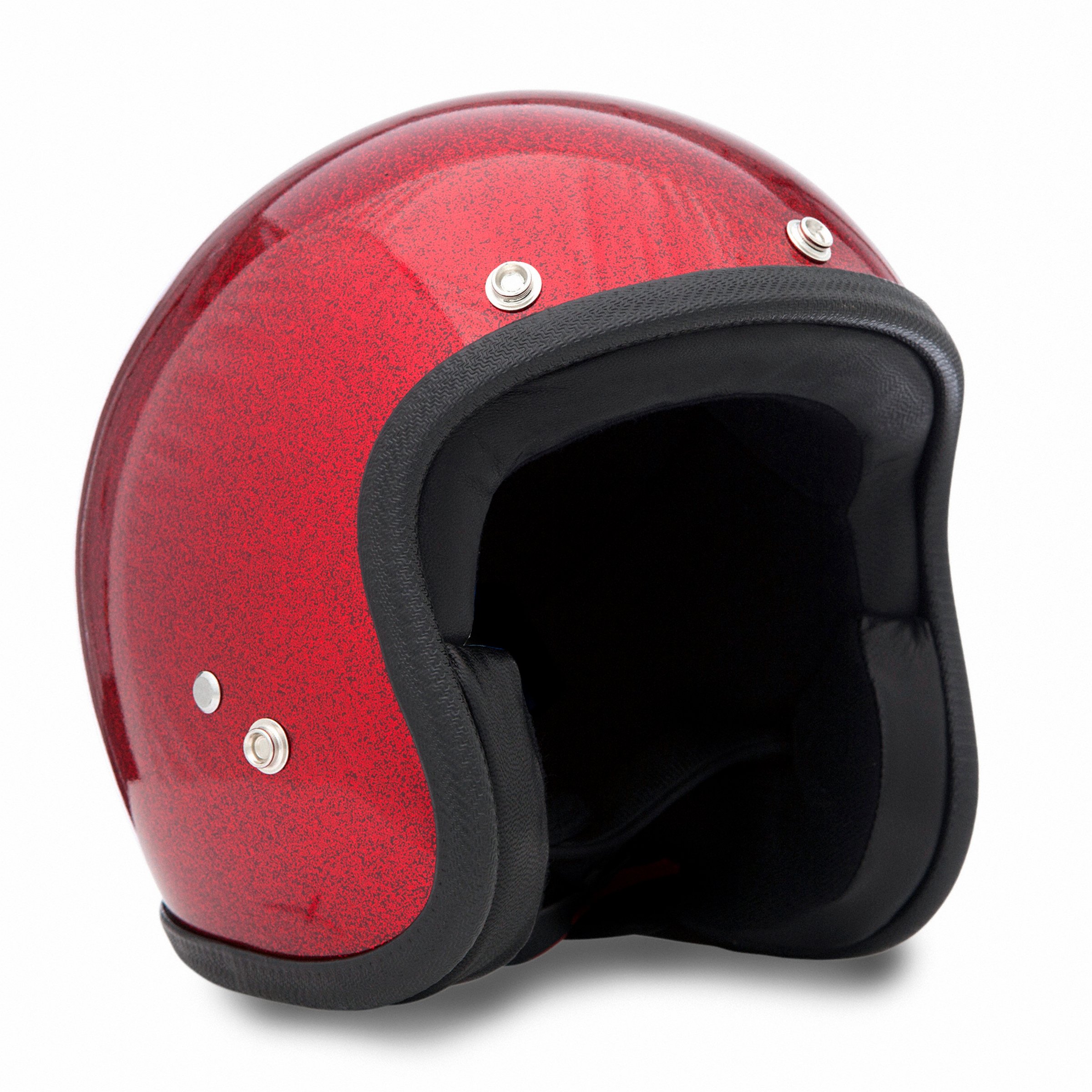 Helm 70'S METAL FLAKES, feuerrot, Gr. XS, 53-54 Jethelm