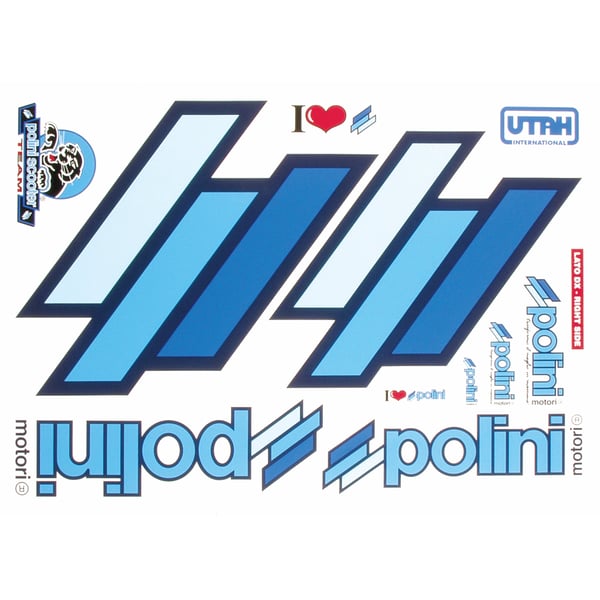 Aufkleberset POLINI mit Motiv 'Scooter Team' 