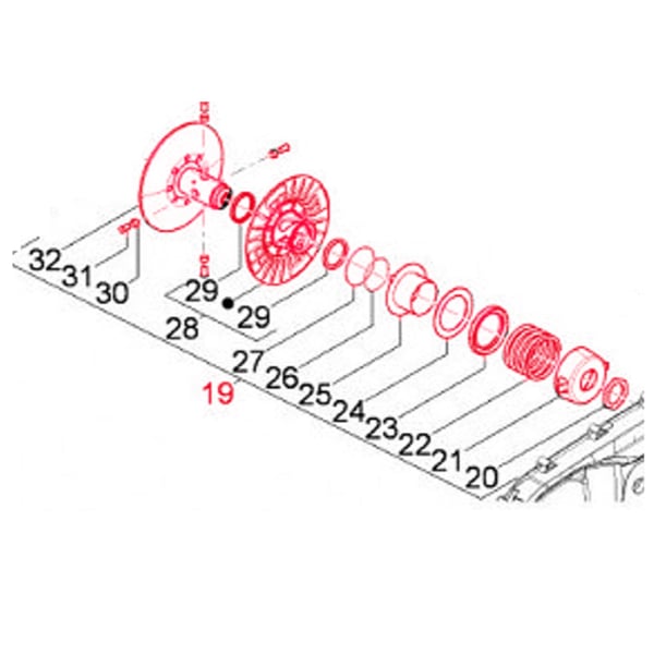 Wandler PIAGGIO für PIAGGIO Beverly/MP3/X10 350ccm 4T LC