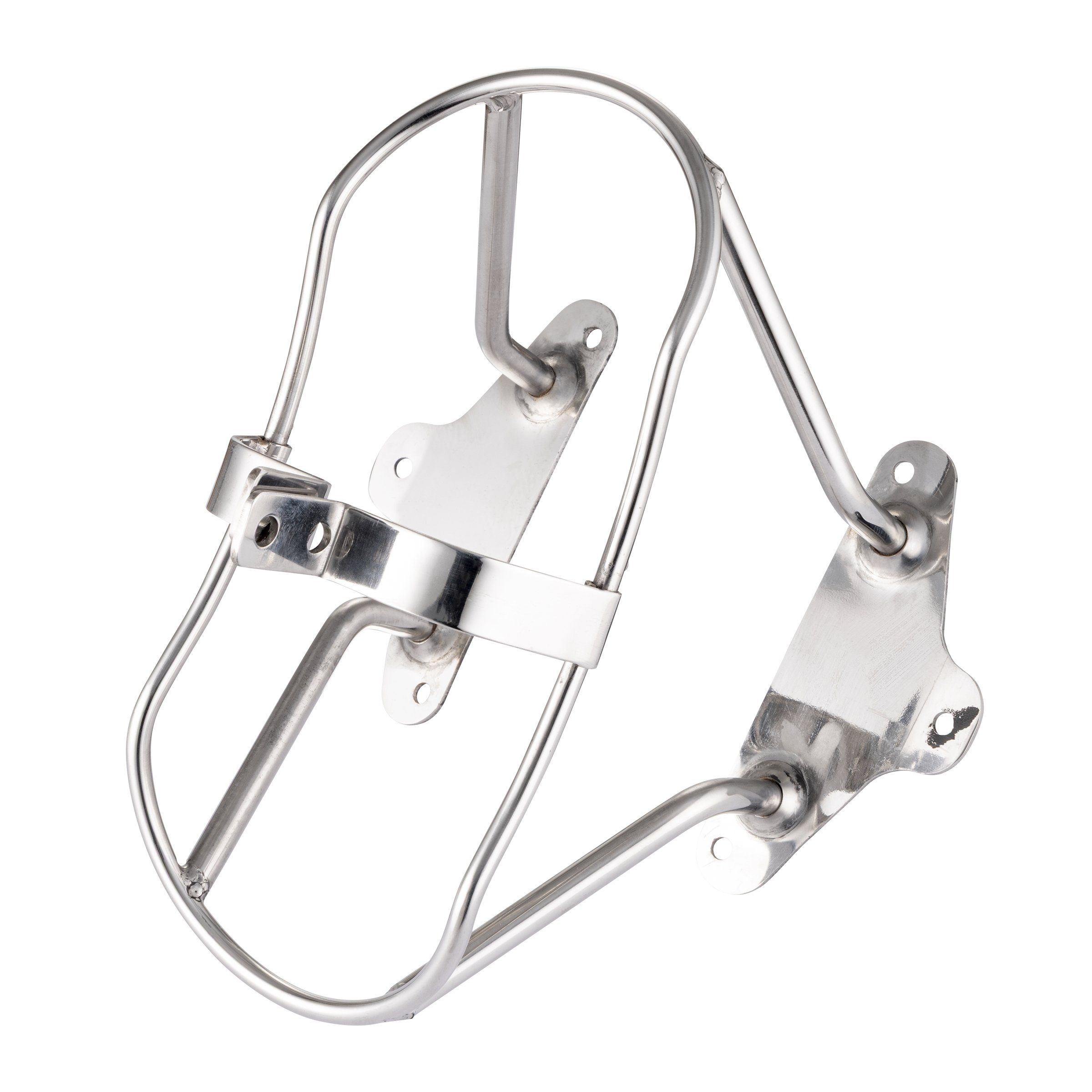 Reserveradhalter, für offene 10' Felge, Durchstieg längs für Lambretta 125 LI (3.Serie)/Special/GP/DL/150 LI (3.Serie)/Special/XS/GP/175 TV (3.Serie)/200 TV/SX/GP/DL für Lambretta 125 LI (3.Serie)/Special/GP/DL/150 LI (3.Serie)/Special/XS/GP/175 TV (3.Ser
