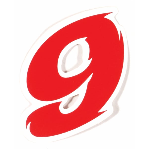 Aufkleber mit Motiv Startnummer '1' 