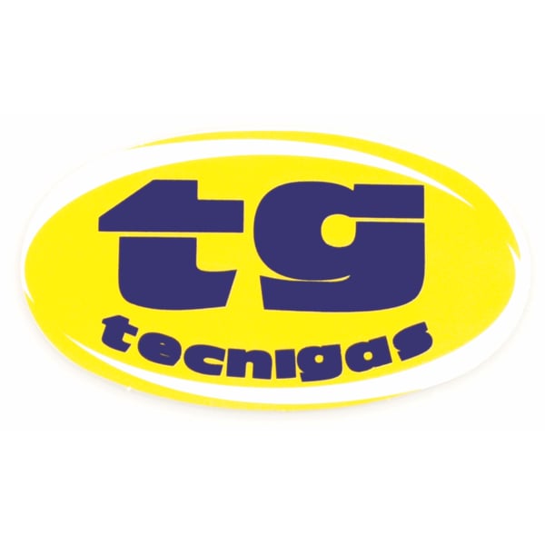 Aufkleber TECNIGAS Logo oval 