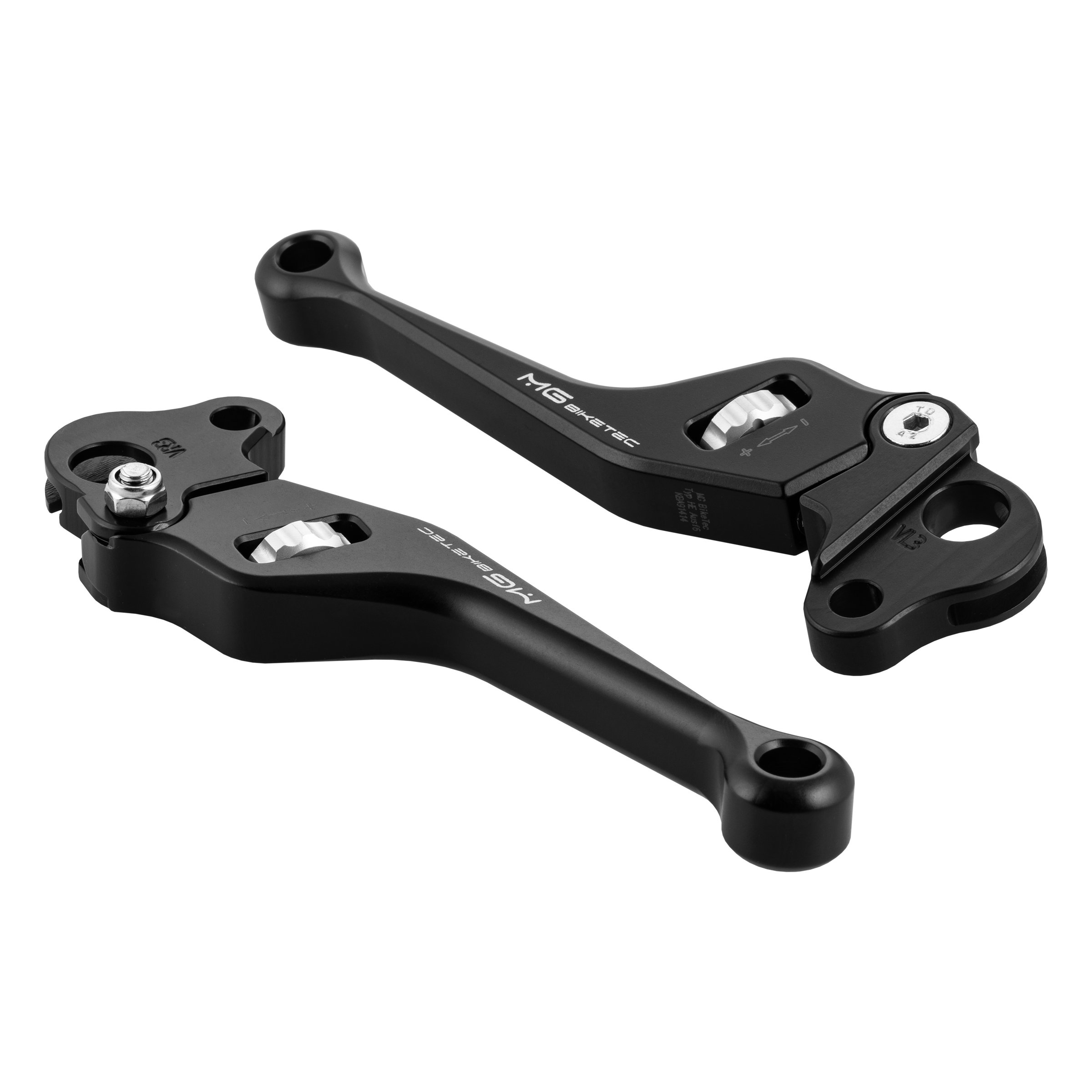 Sporthebel Set MG Biketec, links & rechts für Vespa 50-125/PV/ET3/PK/S/XL/125 VNA–TS/150VBA-T4/160 GS/180 SS/Rally/PX80-200/PE/Lusso