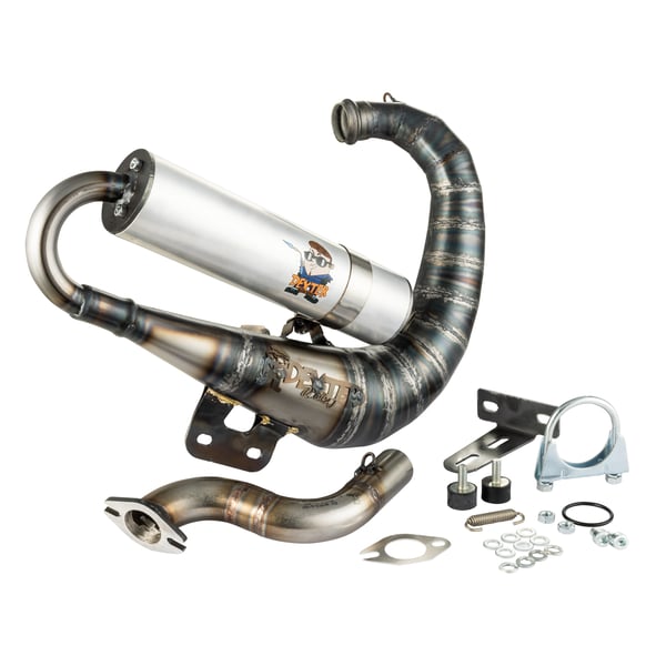 Rennauspuff DEXTER Junior Curly für Vespa 50-125/PV/ET3/PK 50-125/S/XL/XL2